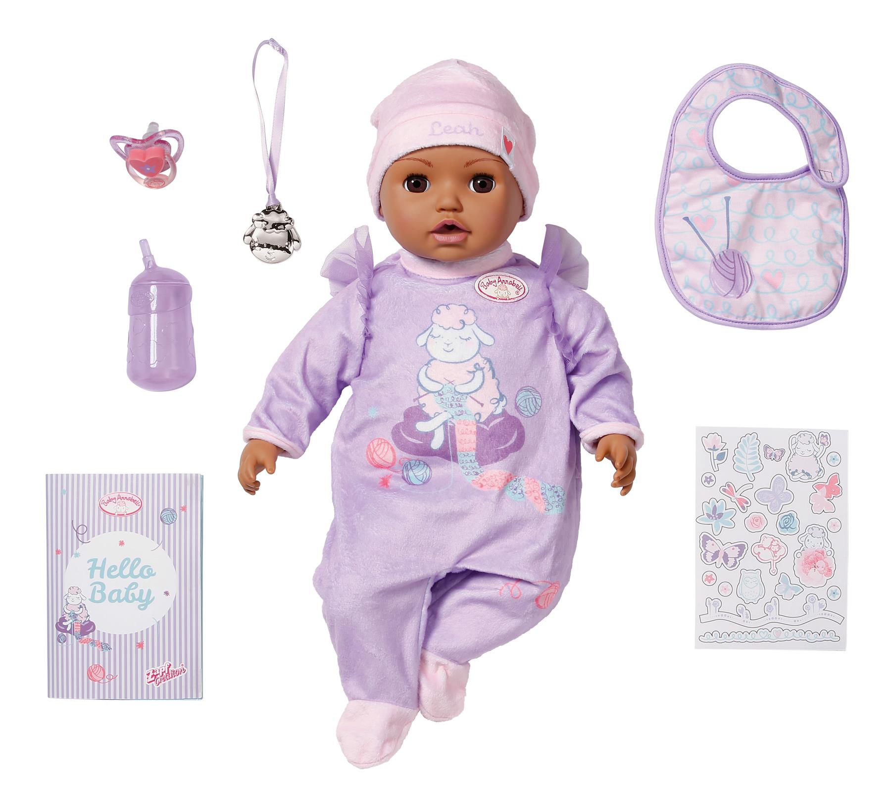 Baby Annabell Tétine avec Clip 706831 - Accessoire Original conçu pour les Poupées Baby Annabell, pour les Enfants - Contient 1 Tétine avec cordelette - Dès 3 ans